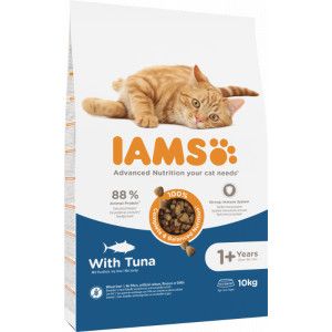 Iams Adult kattenvoer met tonijn 10 kg