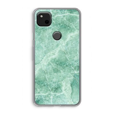 Groen marmer: Google Pixel 4a Transparant Hoesje
