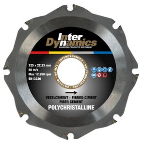 Inter Dynamics Diamantzaag PCD 125x22,2mm - 350125