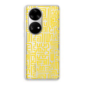 Majorelle Blue Print: Huawei P50 Pro Transparant Hoesje