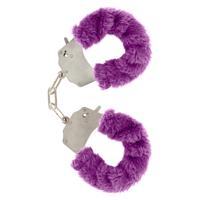 ToyJoy - Furry Fun Cuffs Handboeien Paars - thumbnail