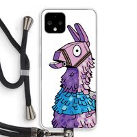 Lama: Pixel 4 Transparant Hoesje met koord