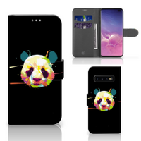 Samsung Galaxy S10 Plus Leuk Hoesje Panda Color - thumbnail