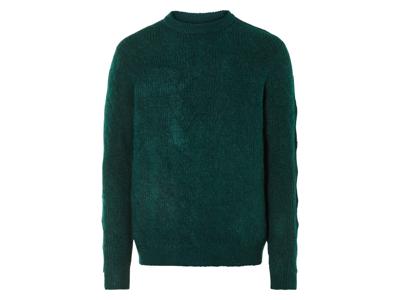 LIVERGY Gebreide heren trui (Groen, XL)