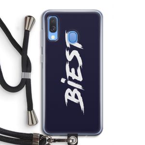 Biest: Samsung Galaxy A40 Transparant Hoesje met koord