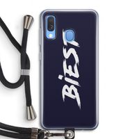 Biest: Samsung Galaxy A40 Transparant Hoesje met koord