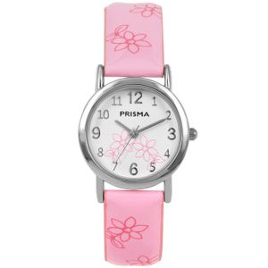 Coolwatch by Prisma CW.360 Kinderhorloge Lily staal/leder roze 26 mm
