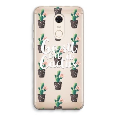 Cactus quote: Xiaomi Redmi 5 Transparant Hoesje