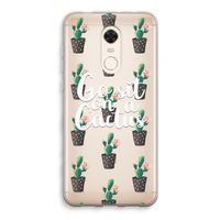 Cactus quote: Xiaomi Redmi 5 Transparant Hoesje