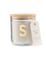 HEMA Kaars in glas Ø8x10cm letter S