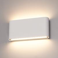 Dallas M LED Wandlamp Wit - 12W 660 lumen - IP54 Waterdicht - 3000K Warm Wit - Dimbaar - Binnen en buiten - Up & Down light - Modern
