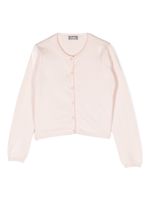 Il Gufo cardigan en coton biologique à boutonnière - Rose