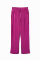 Wide leg sportbroek - RED - XL - thumbnail