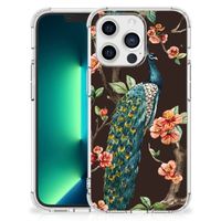 iPhone 13 Pro Max Case Anti-shock Pauw met Bloemen - thumbnail