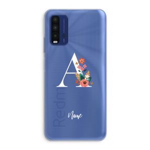 Pink Bouquet: Xiaomi Redmi 9T Transparant Hoesje