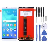 LCD-scherm en digitizer volledige montage voor Huawei Y5 Prime (2018) (wit)