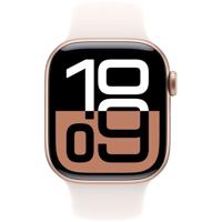 Apple Watch Series 10 GPS 42mm Aluminium Case met Light Blush Sport Band - S/M Smartwatch Roze Apple Watch Series 10 GPS 42mm Aluminium Case met Light Blush Sport Band - S/M Smartwatch Roze