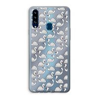 Zwanen: Samsung Galaxy A20s Transparant Hoesje
