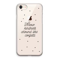 Confetti: iPhone 8 Transparant Hoesje