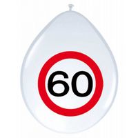 24x stuks Feest ballonnen 60 jaar