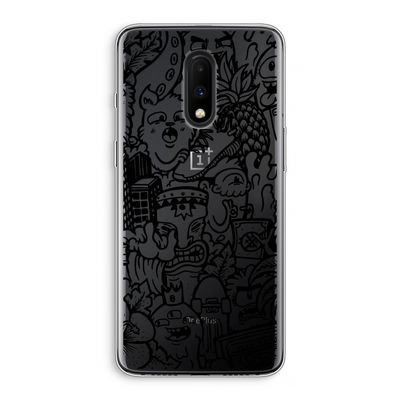 Vexx Black Mixtape: OnePlus 7 Transparant Hoesje