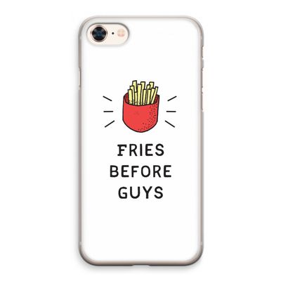 Fries before guys: iPhone 8 Transparant Hoesje