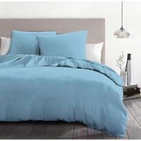 Dekbedovertrekset 3-delig - HOME LINGE PASSION - HP72066 - 82 g microvezel - 240 x 260 cm - Hemelsblauw