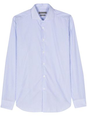 Corneliani chemise en coton à rayures - Blanc