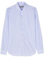 Corneliani chemise en coton à rayures - Blanc