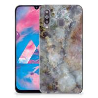 Samsung Galaxy M30 | TPU | Siliconen hoesje | Marmer Grijs
