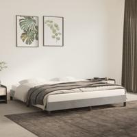 Bedframe zonder matras 160x200 cm fluweel lichtgrijs