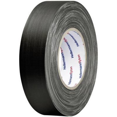 HellermannTyton HTAPE-TEX-BK-19X10 712-00204 Textieltape HelaTape Tex Zwart (l x b) 10 m x 19 mm 1 stuk(s)