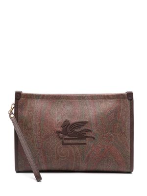 ETRO Essential clutch - Bruin