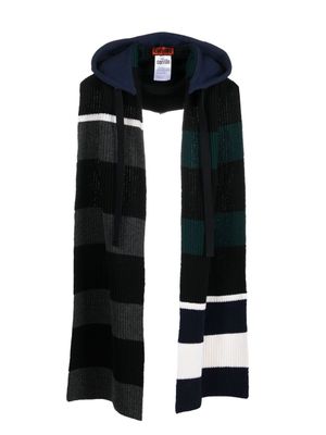 colville hoodie en laine à rayures - Bleu