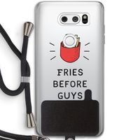 Fries before guys: LG V30 Transparant Hoesje met koord