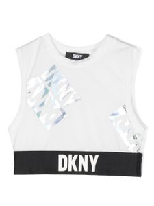 Dkny Kids t-shirt à logo imprimé - Blanc