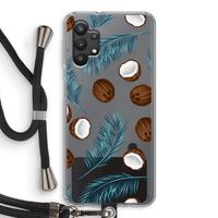 Kokosnoot roze: Samsung Galaxy A32 5G Transparant Hoesje met koord
