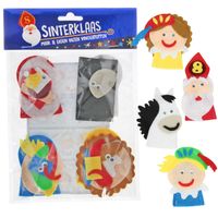 Wins Holland Maak je eigen vilten vingerpoppen sinterklaas, 4st.