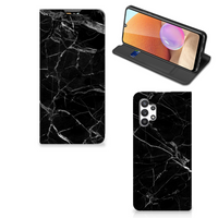 Samsung Galaxy A32 4G | A32 5G Enterprise Editie Standcase Marmer Zwart - Origineel Cadeau Vader - thumbnail