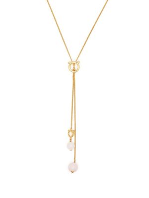 Ferragamo collier à pendentif orné de pierres
