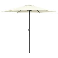 VidaXL Parasol met aluminium paal 270x246 cm zandwit