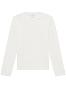 Courrèges crew neck knitted sweater - Blanc