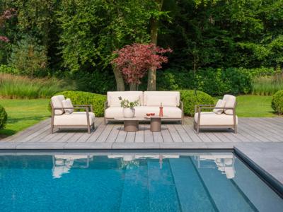 4-Seasons Capresi stoel-bank loungeset - terre