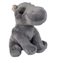 Pluche knuffel dieren Nijlpaard 15 cm - thumbnail