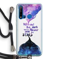 Stars quote: Huawei P20 Lite (2019) Transparant Hoesje met koord