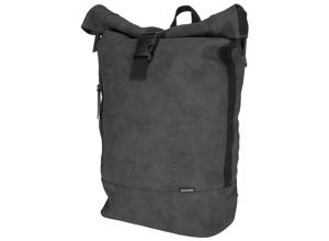 Norlander compacte rolltop rugzak - 23 Liter - Nubuck Rol - 30 x 16 x 49 cm - Grijs