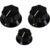 AllParts PK-0174-023 Black Knob Set knoppen voor Jazz Bass (set van 3)