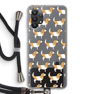 Doggy: Samsung Galaxy A32 5G Transparant Hoesje met koord