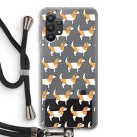 Doggy: Samsung Galaxy A32 5G Transparant Hoesje met koord