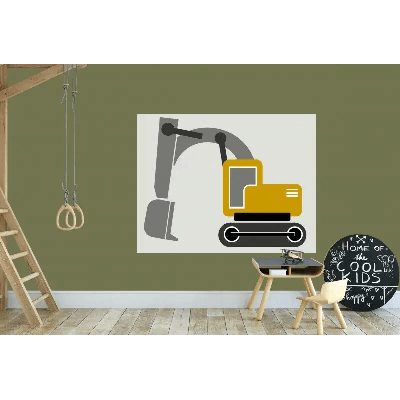 Designed4Kids behangpaneel graafmachine oker